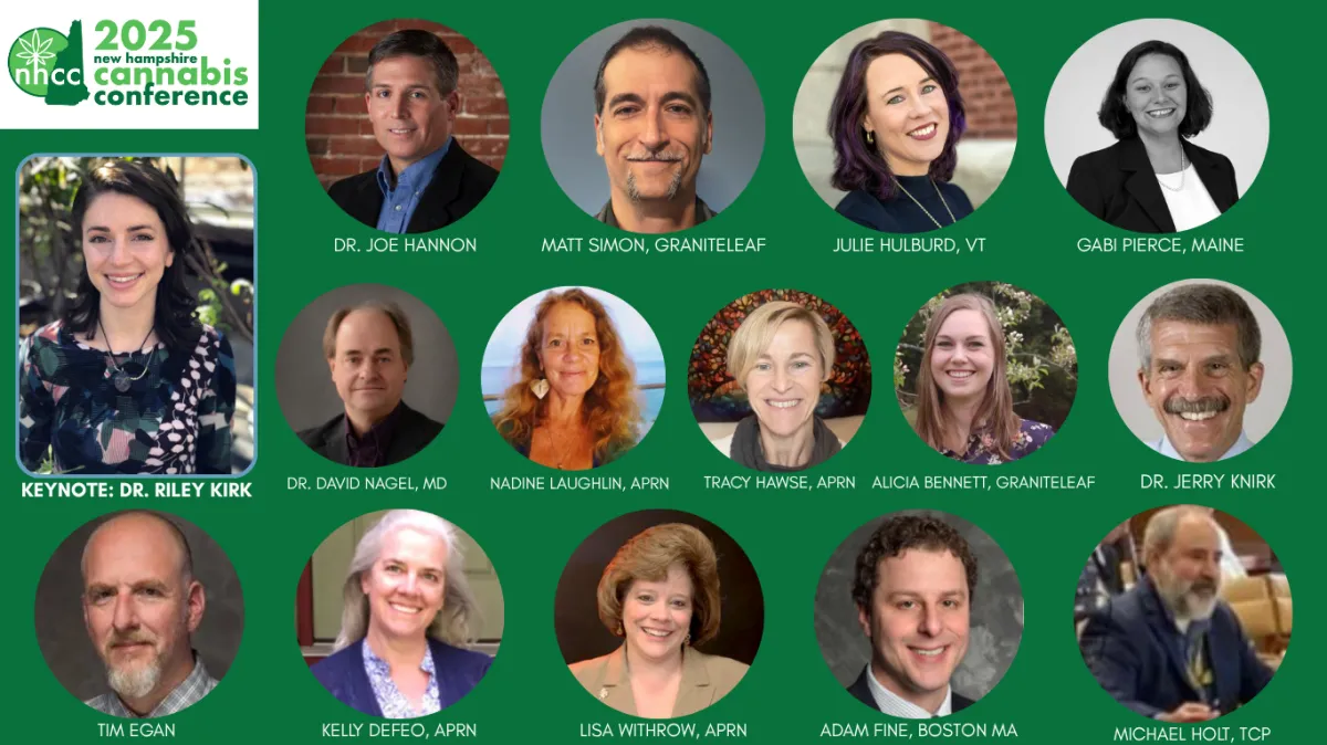 Images of presenters at the NH Cannabis Conference