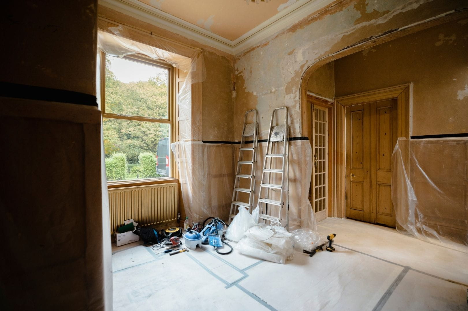 Chantier de rénovation intérieure complète d'un appartement ancien situé à Dreux