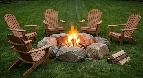 Draper Firepit & Seating