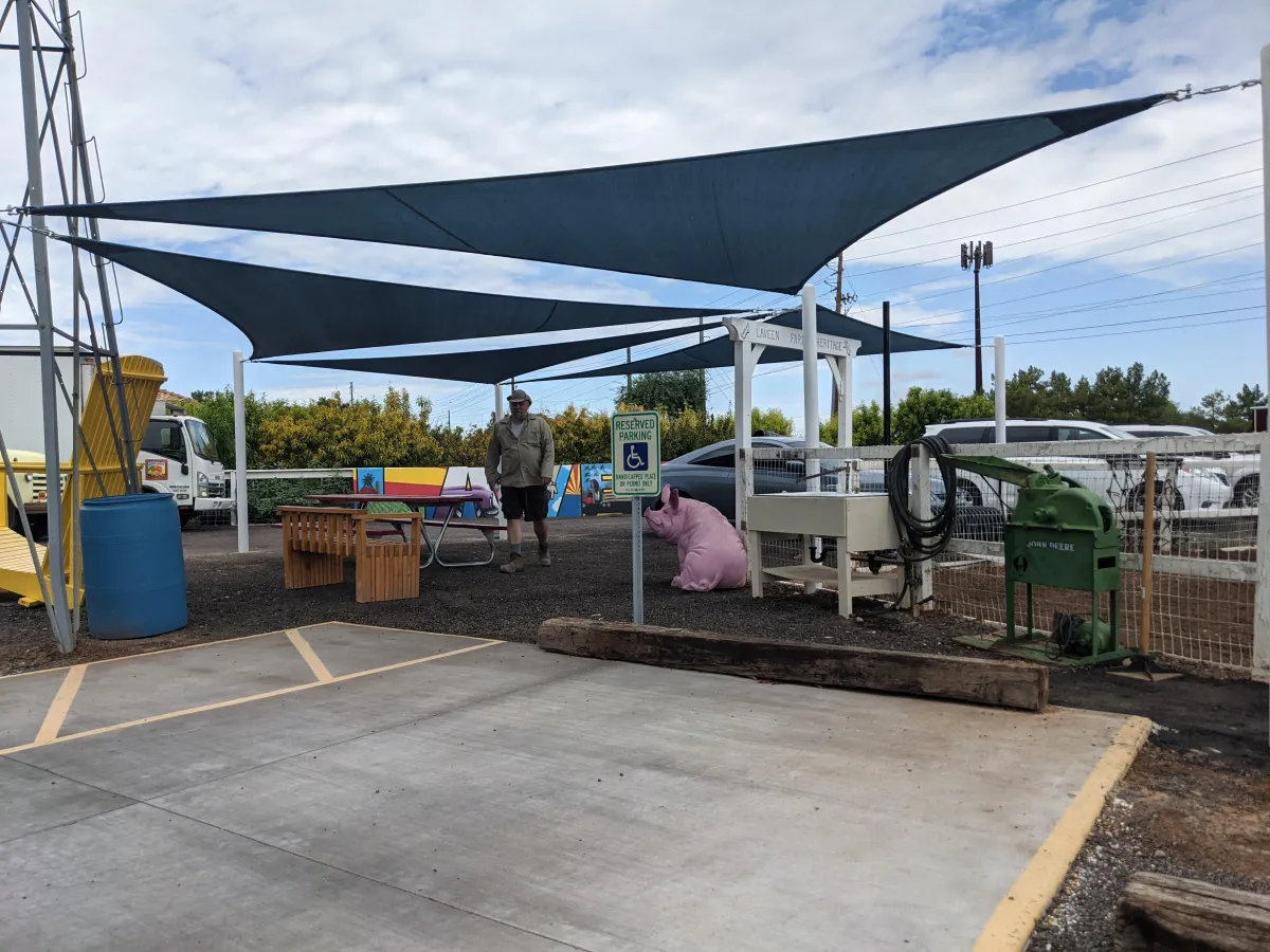 Outdoor Shade Sails for a Local Farm in Arizona