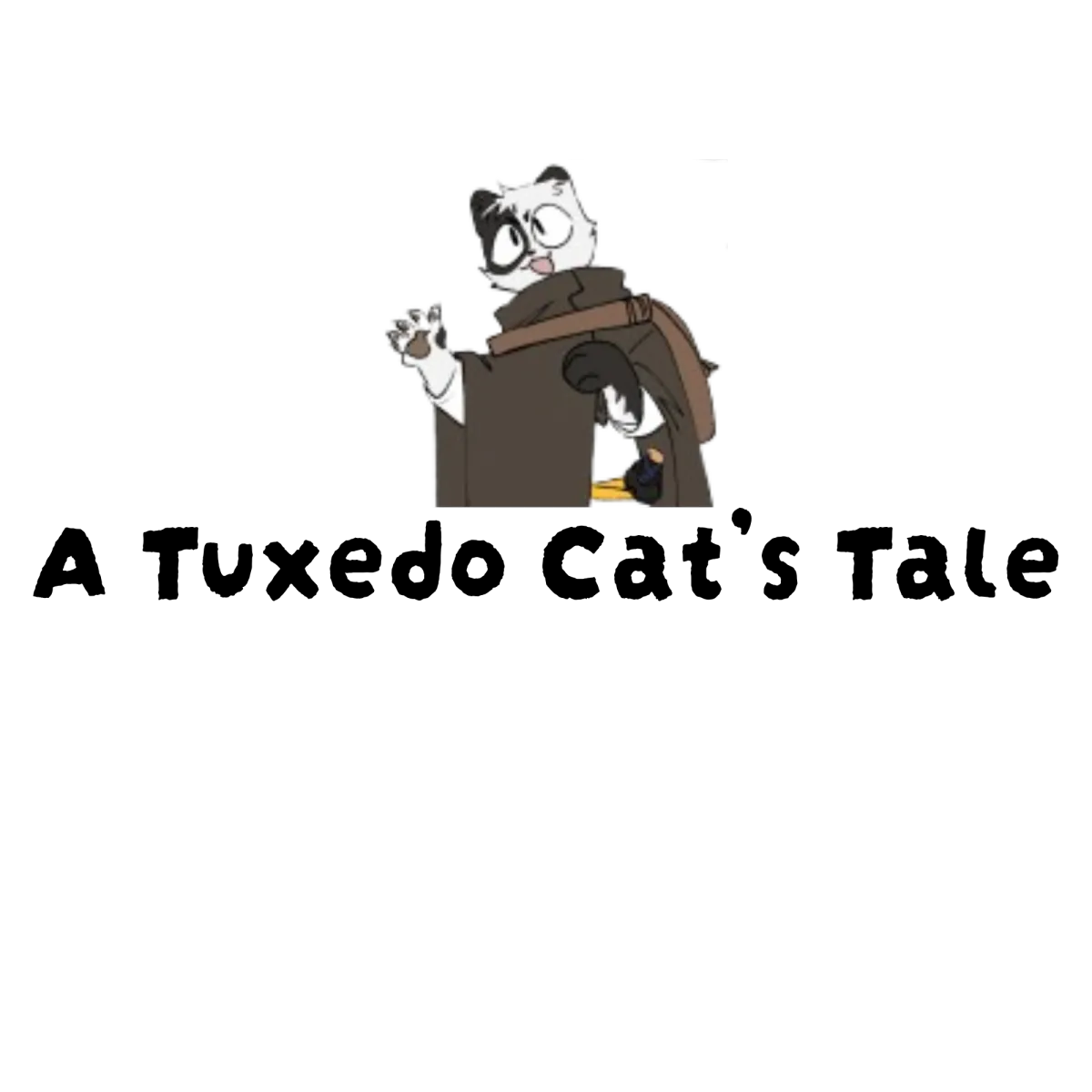 A Tuxedo Cat's Tale Temporary Logo