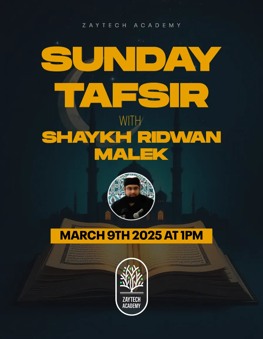 Sunday Tafsir at Zaytech Academy 