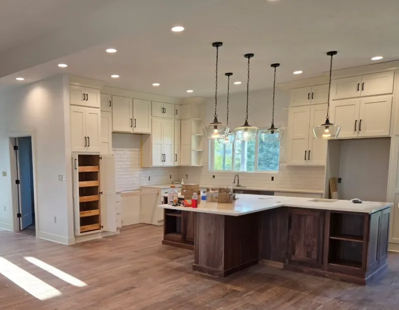 Modern home exterior with roof-mounted solar array at golden hour