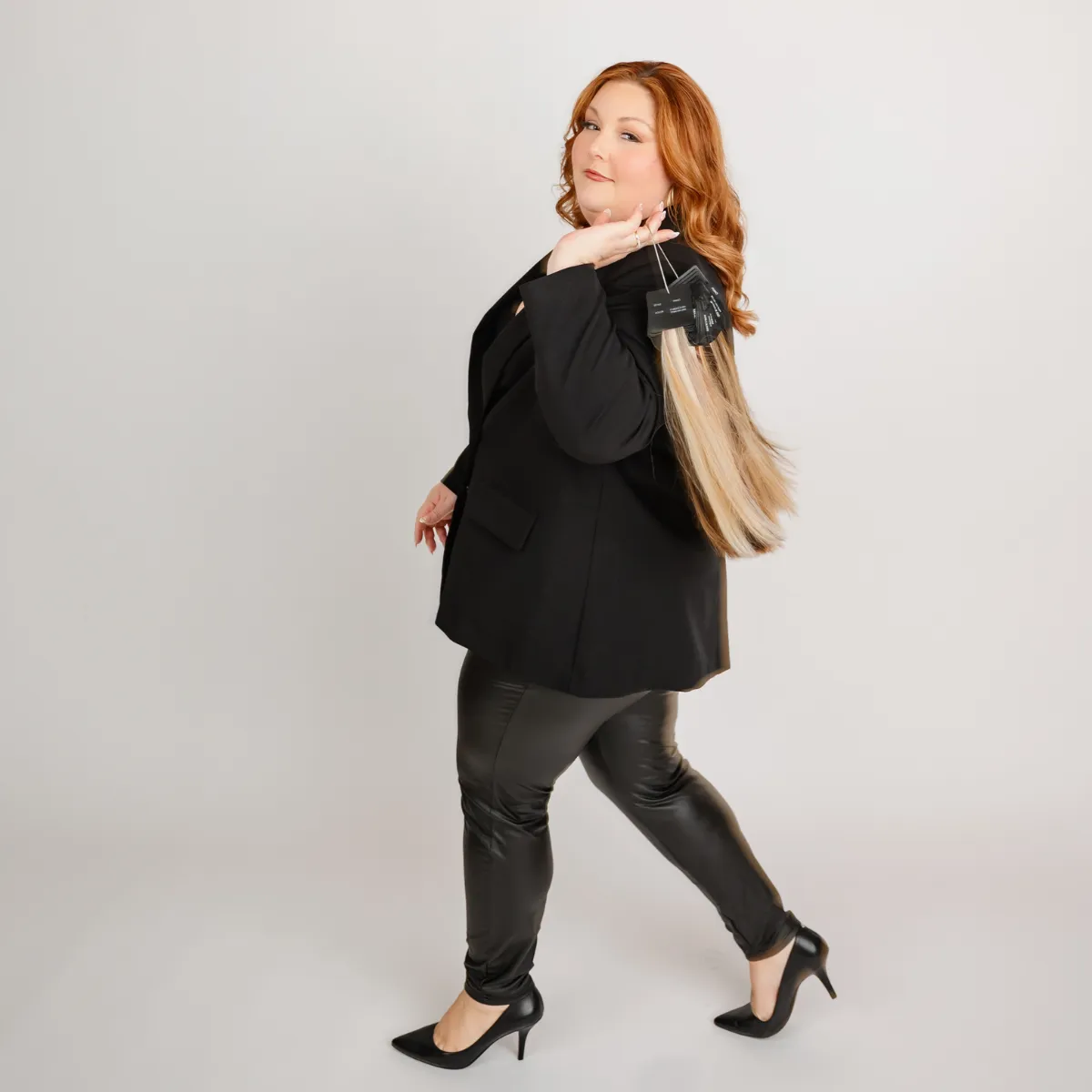 Hair extension install appointment at Conceited Beauty Bar in Lancaster, PA featuring K-Tip extension application