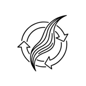 Icon symbolizing lightweight and comfortable I-Tip hair extensions