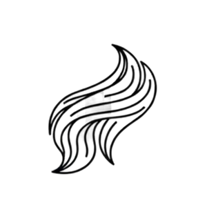 Icon showing seamless blending of I-Tip hair extensions with natural hair