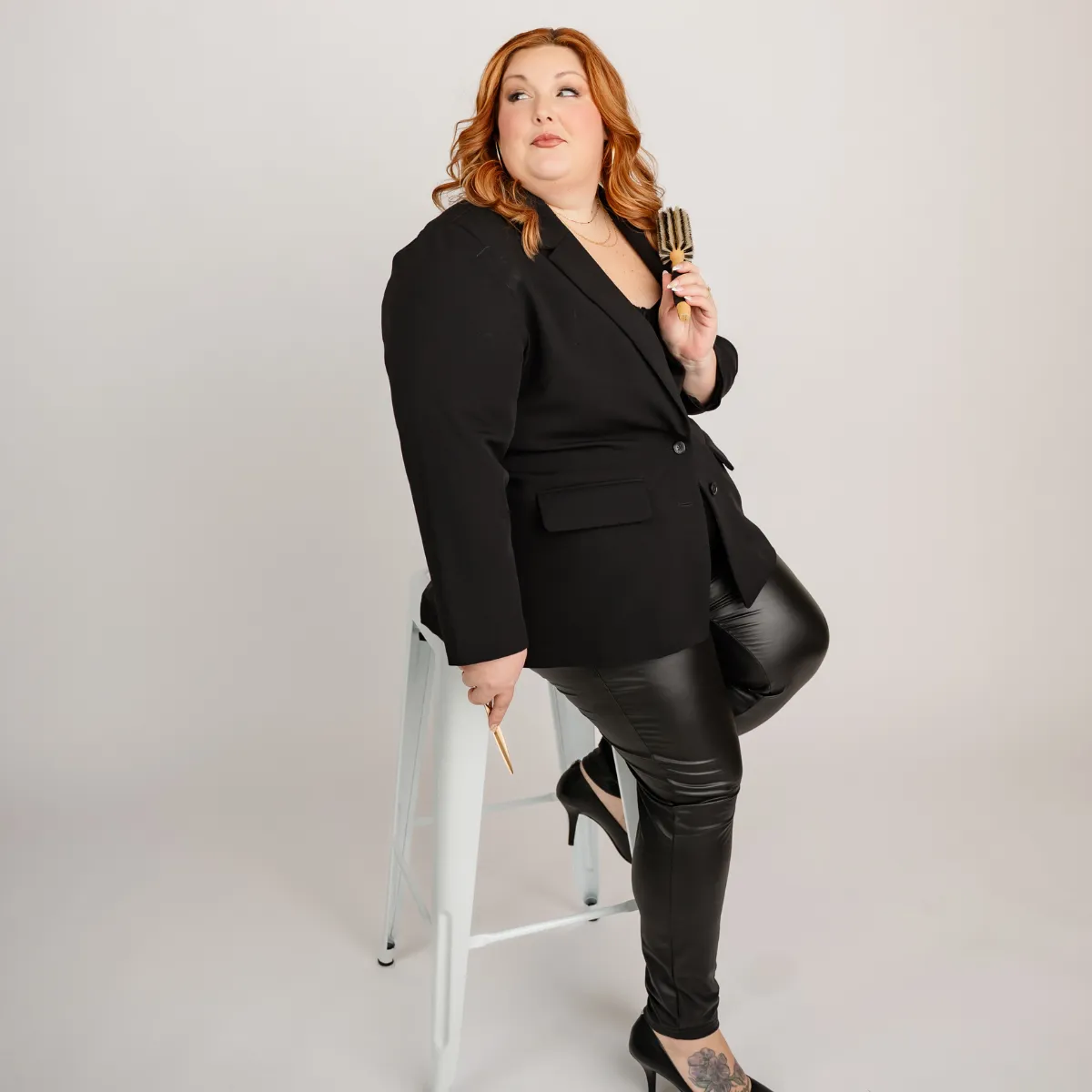 Hair extension install appointment at Conceited Beauty Bar in Lancaster, PA featuring K-Tip extension application