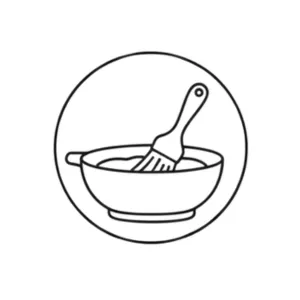 icon representing custom color-matched sewn-in hair toppers for natural blending