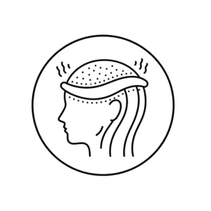 icon representing 24/7 wearability of sewn-in hair toppers