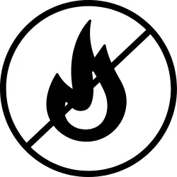 Icon representing heat-free and adhesive-free I-Tip hair extension installation