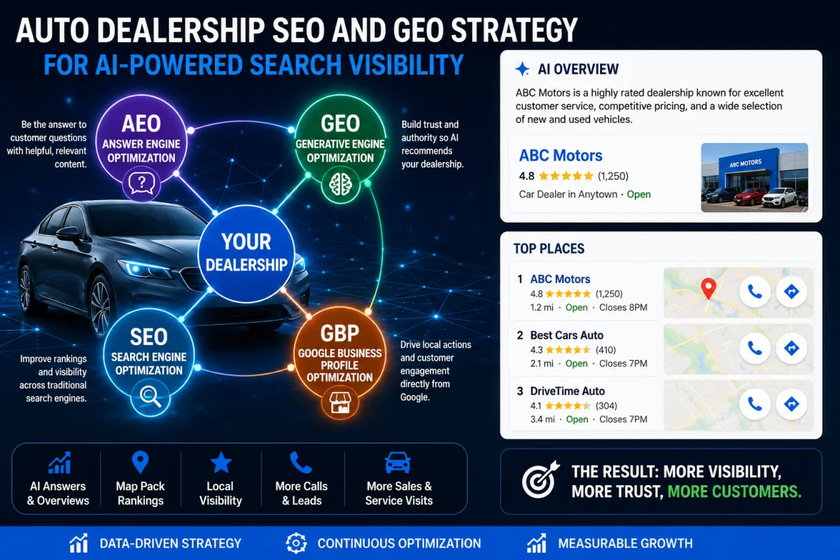 The New Search Formula: How Auto Dealers Win in the Zero-Click Era with Local GBP Optimized SEO & GEO