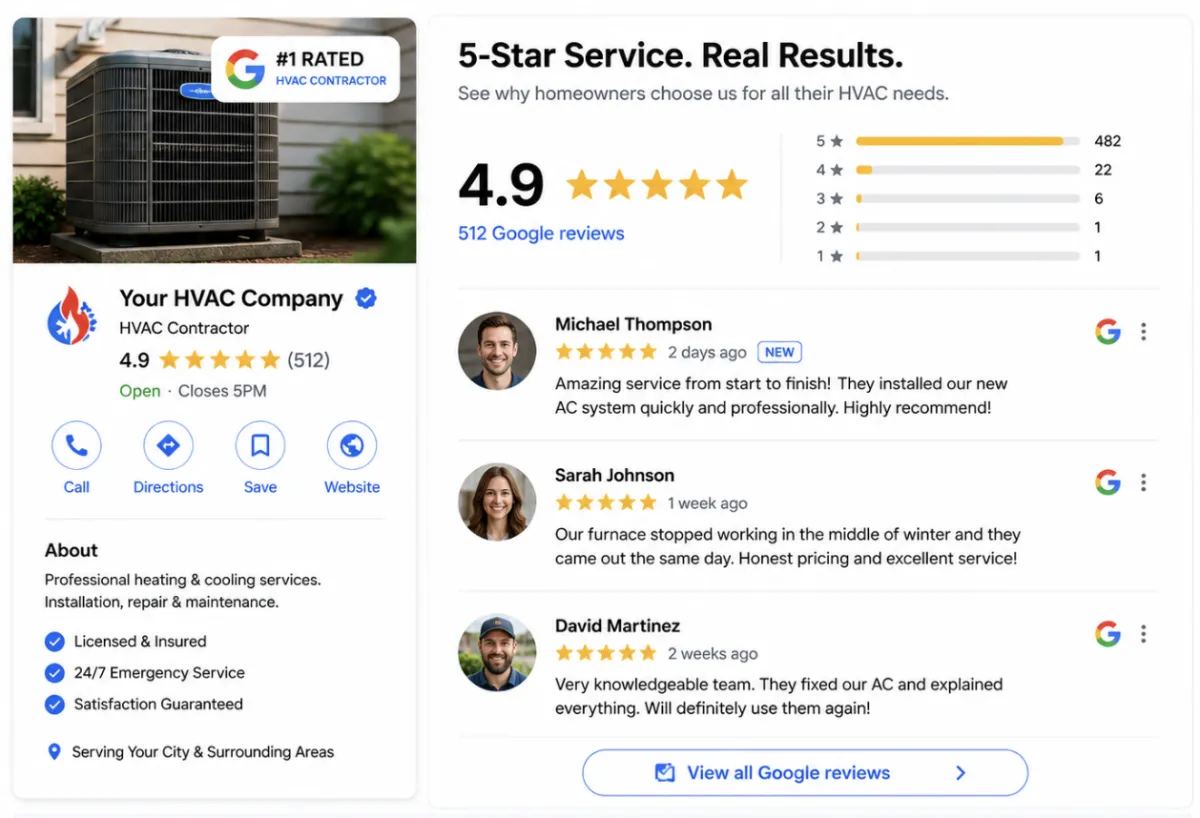 Google Link Review Gating Phone Mockup