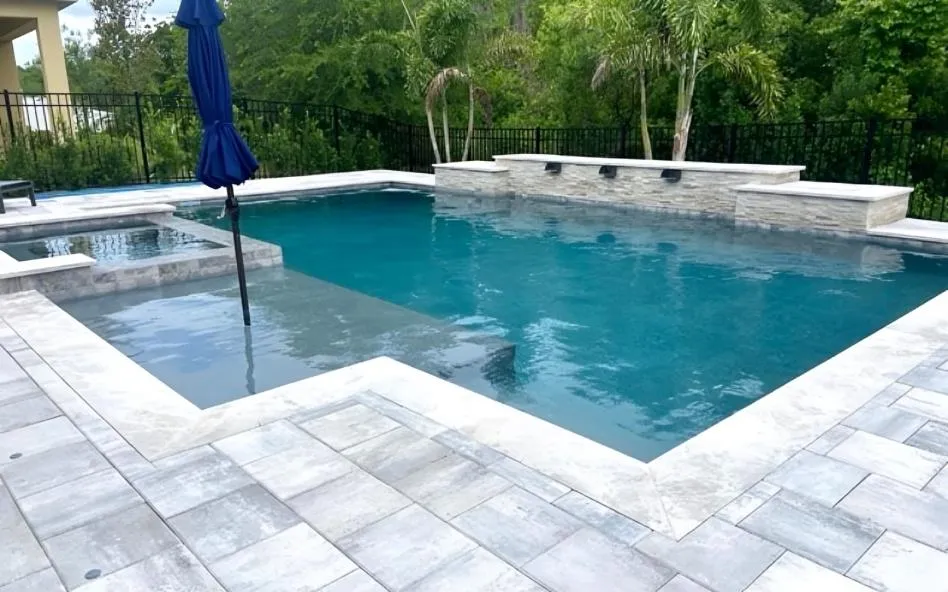 Pompano Beach Concrete constructs pool decks.