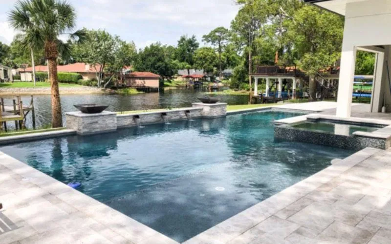 Pompano Beach Concrete constructs pool decks.