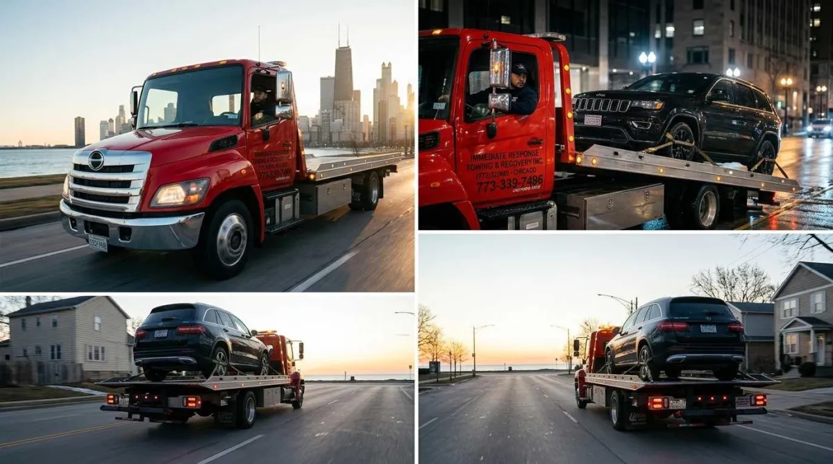 Flatbed towing compared to wheel-lift towing
