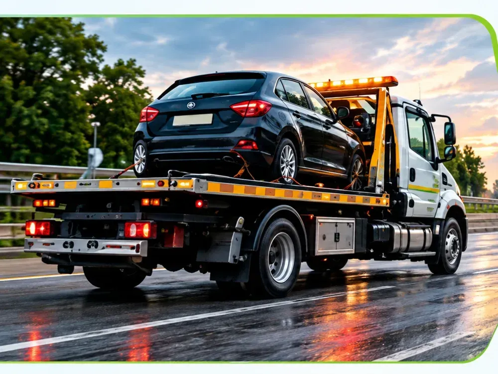 Tow truck providing towing service in Chicago