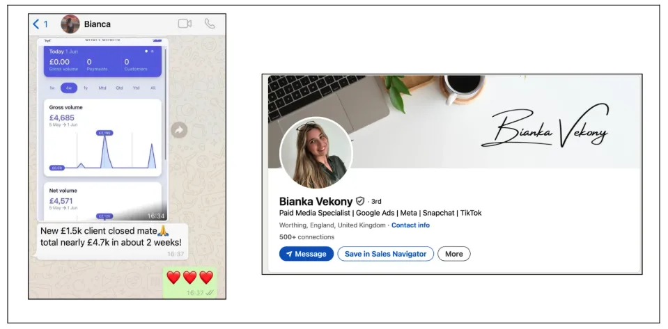 Screenshot: Bianka Vekony result