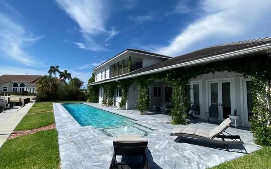 West Palm Beach Concrete installs pool decks.