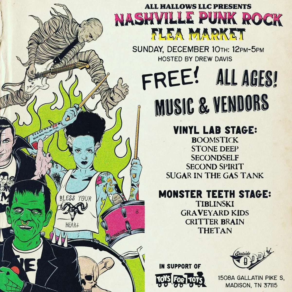 December 10, 2023 - Nashville Punk Rock Flea Market