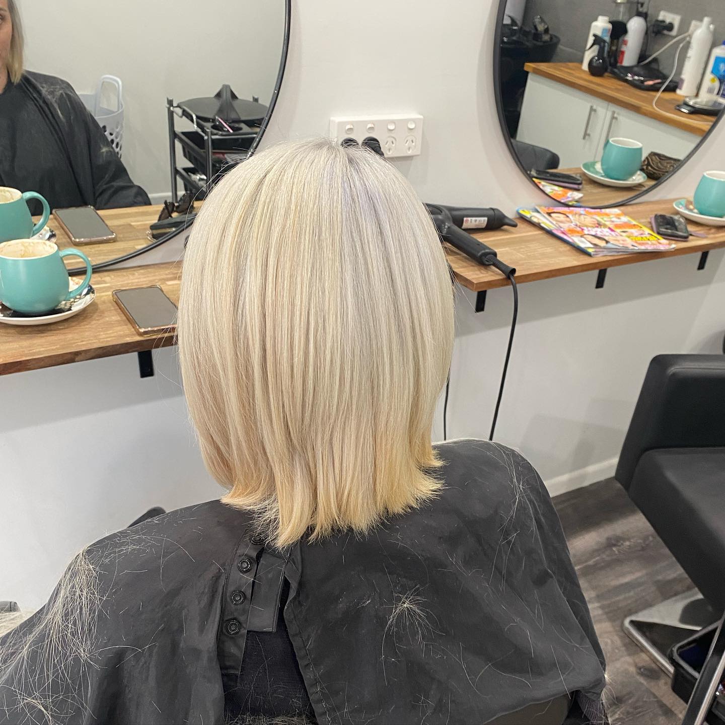 Blonde haircut and colour result at Christy’s Hair & Beauty