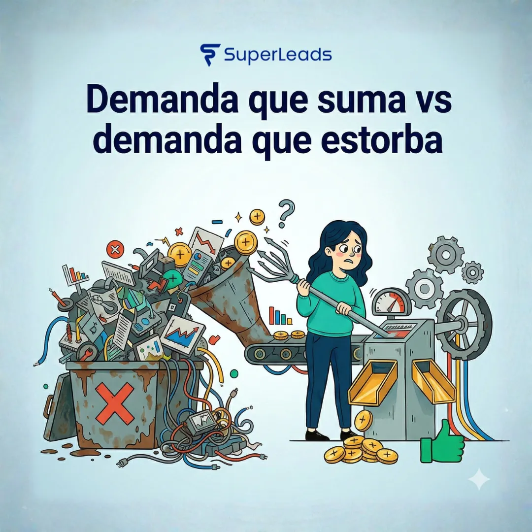 Demanda que suma vs demanda que estorba: por qué más leads pueden empeorar tus inscripciones