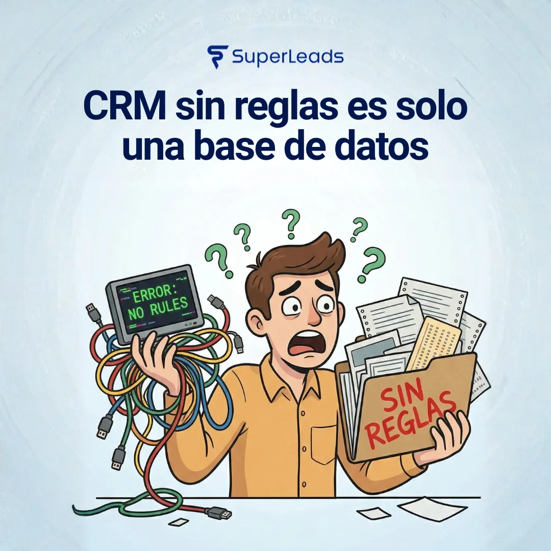 CRM sin reglas es solo una base de datos: por qué no te da control en admisiones