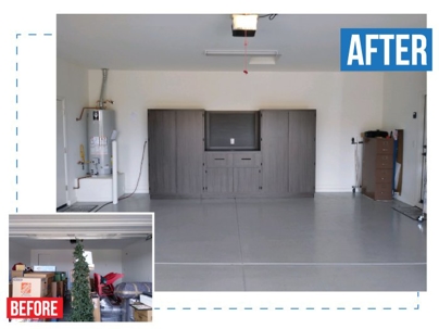 a garage after a makeover