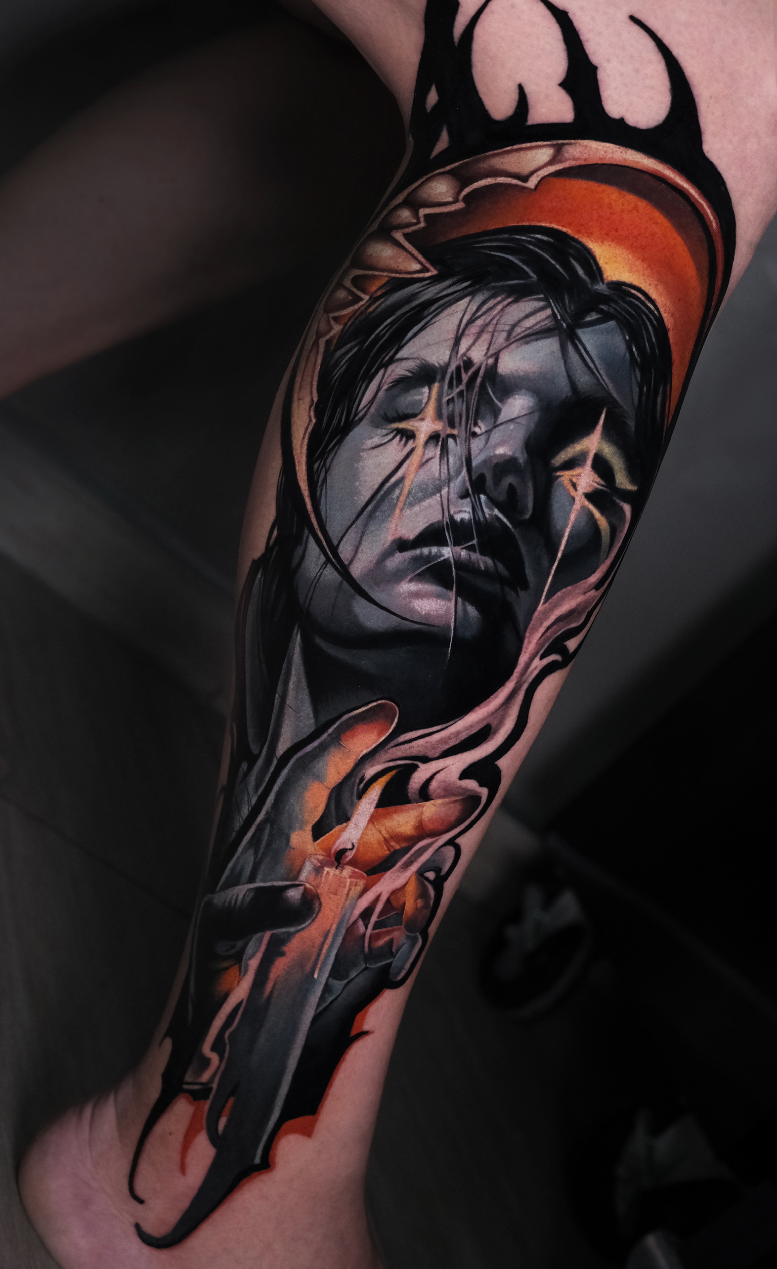 person in blue denim shorts and white nike sneakers standing on gray concrete floor