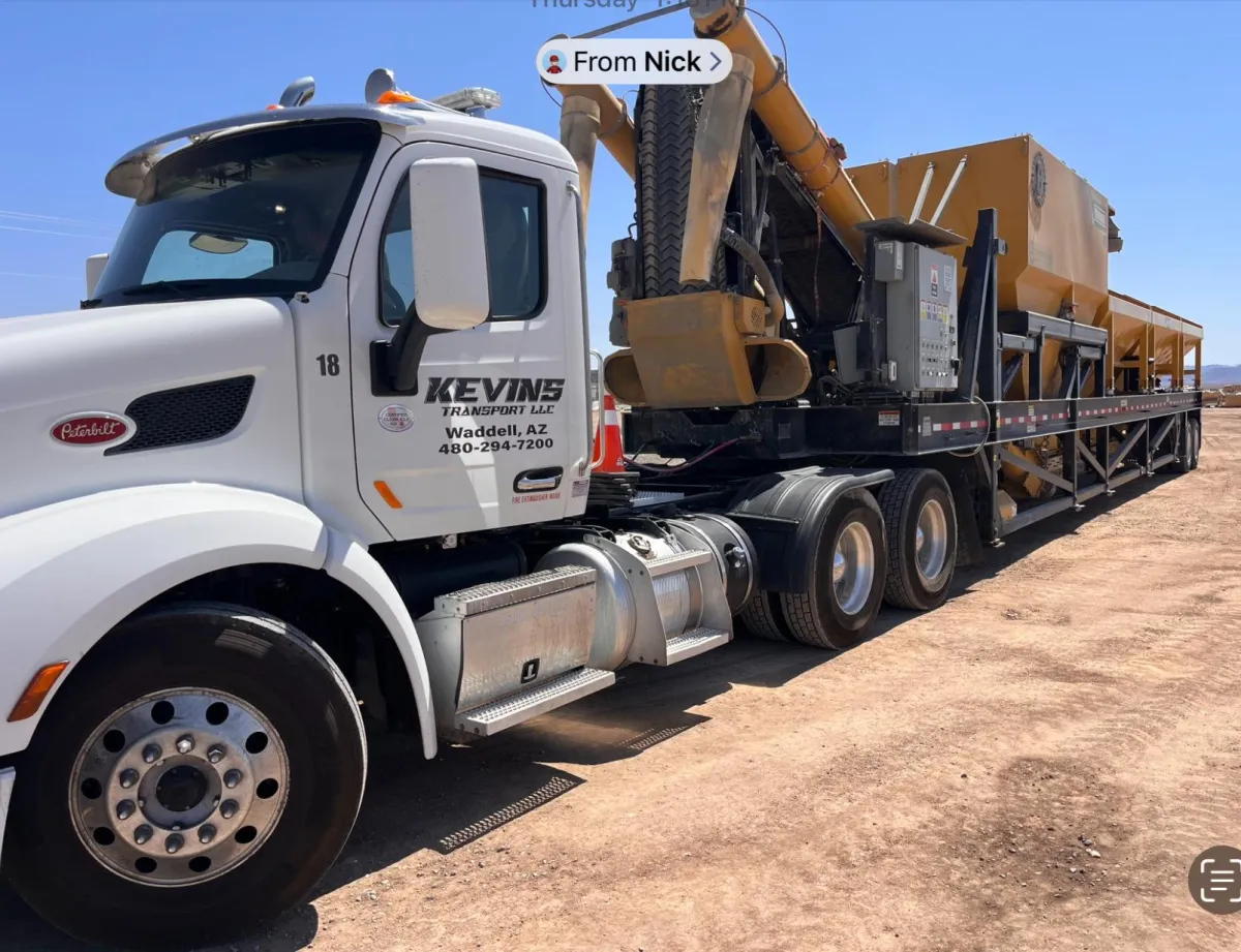 Rental Equipment Hauling in