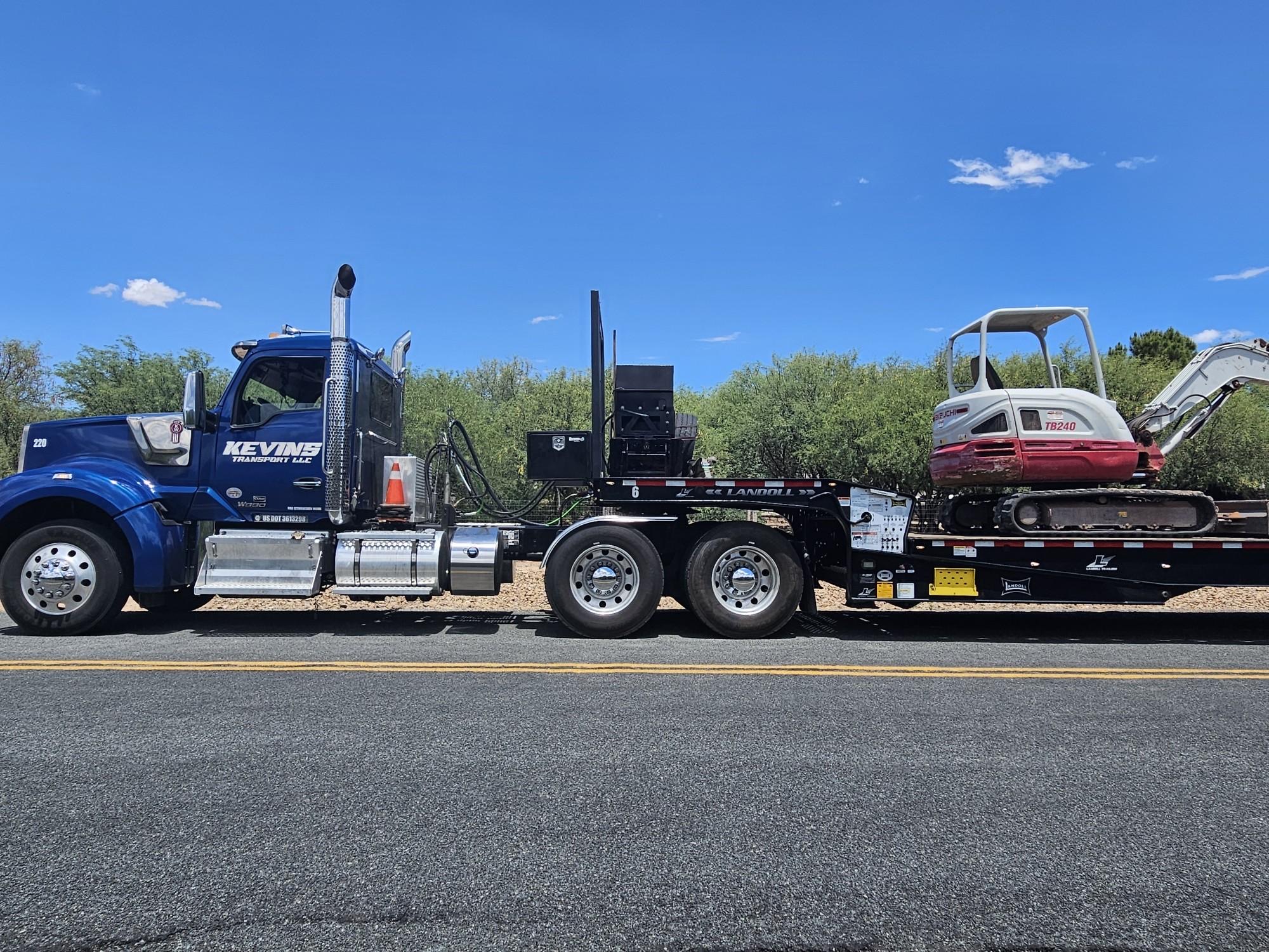 Rental Equipment Hauling in