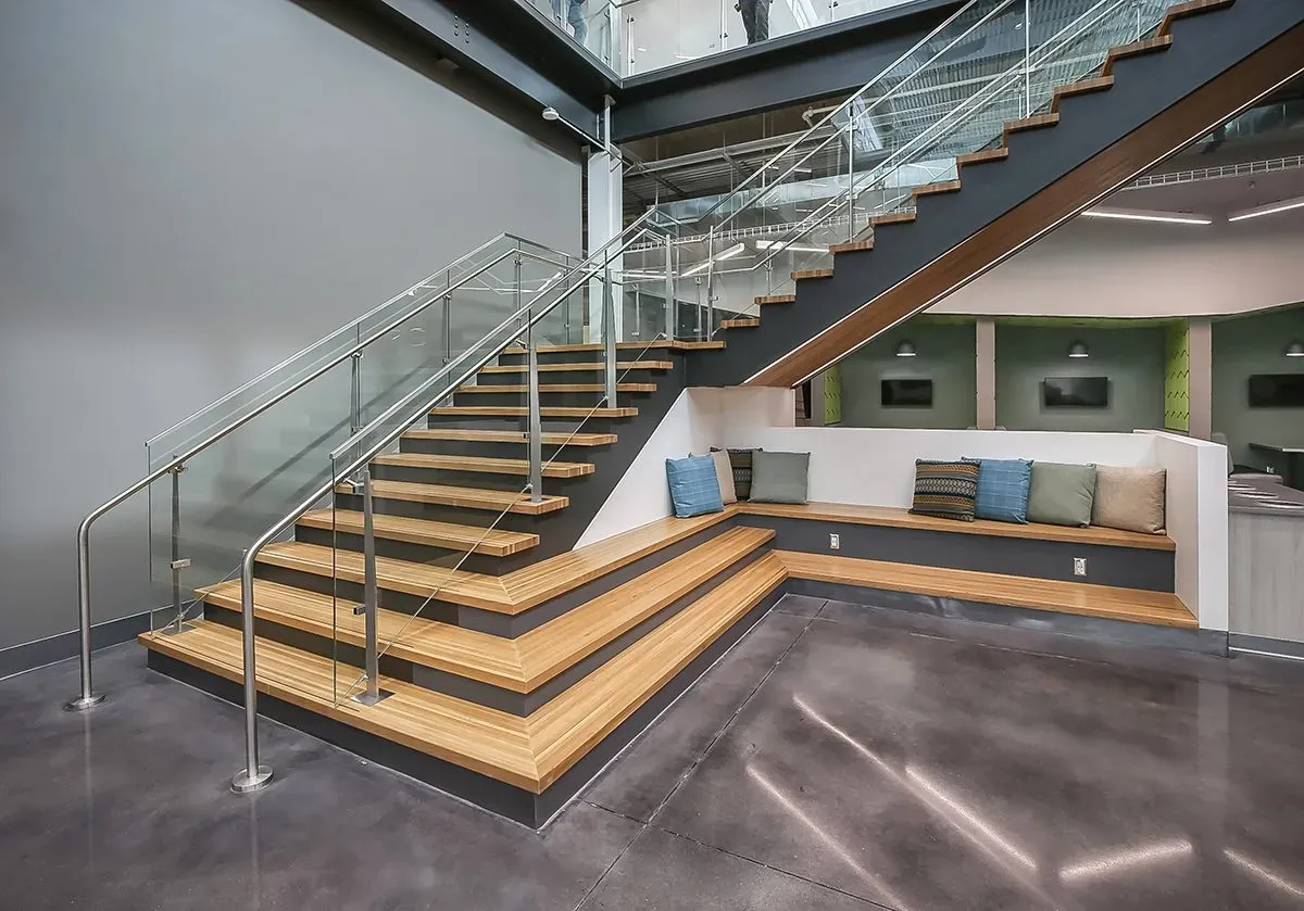 Made to Order Staircase and Bench Seating using American White Oak