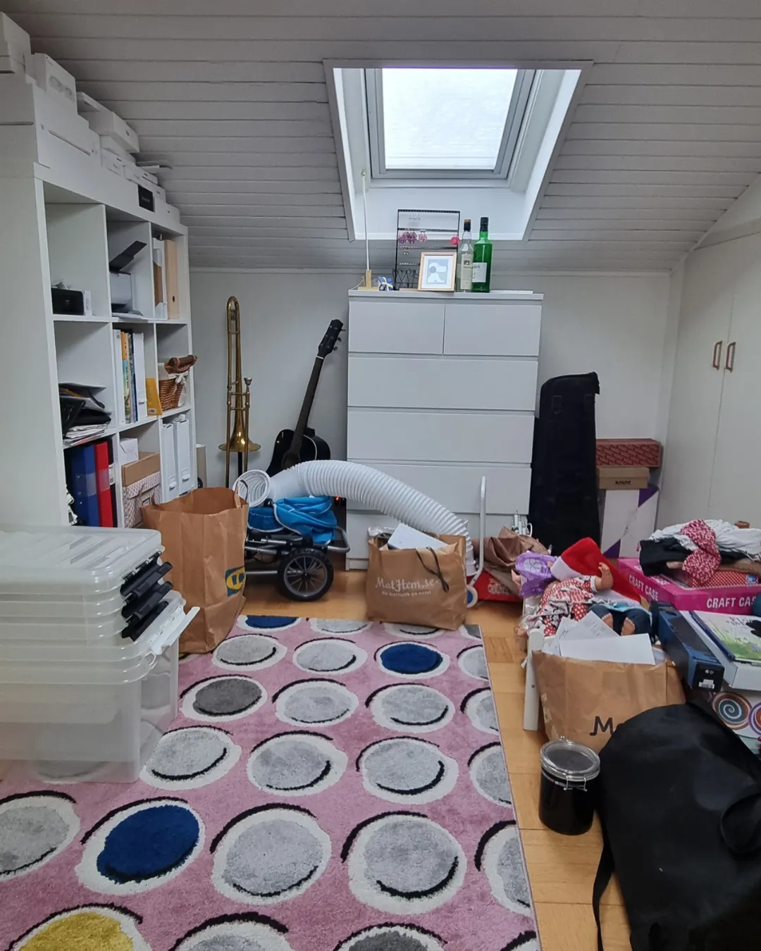Oorganiserat rum med splittrat fokus