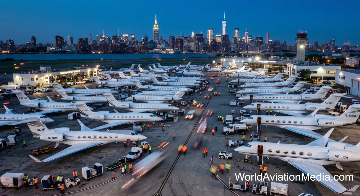 The Teterboro Paradox: Why Global Aviation is "Flat" but Your Airport is Overcrowded