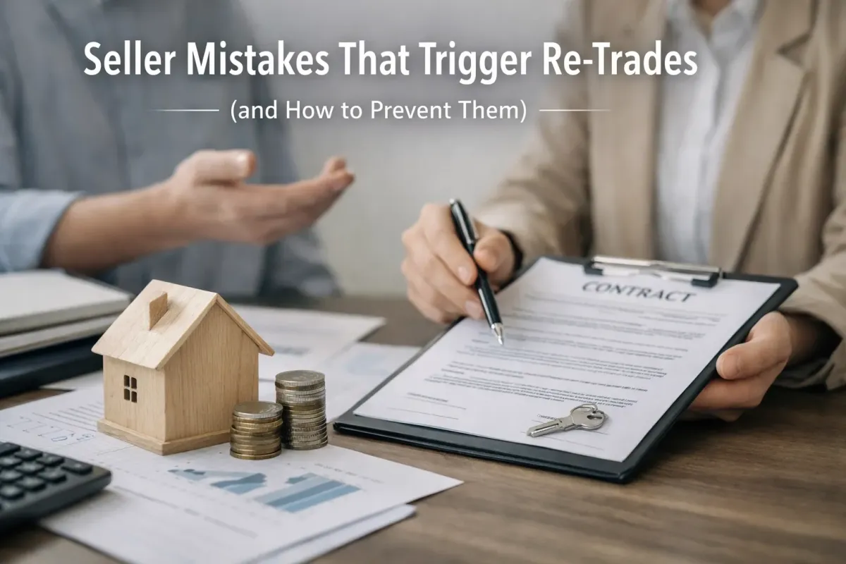 Seller Mistakes That Trigger Re-Trades (and How to Prevent Them)