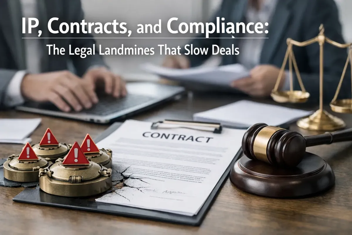 IP, Contracts, and Compliance: The Legal Landmines That Slow Deals