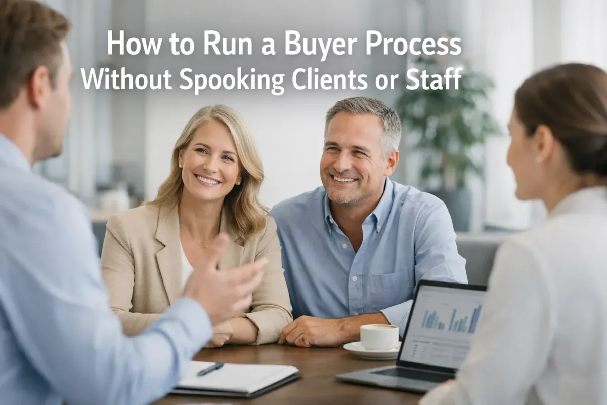 How to Run a Buyer Process Without Spooking Clients or Staff