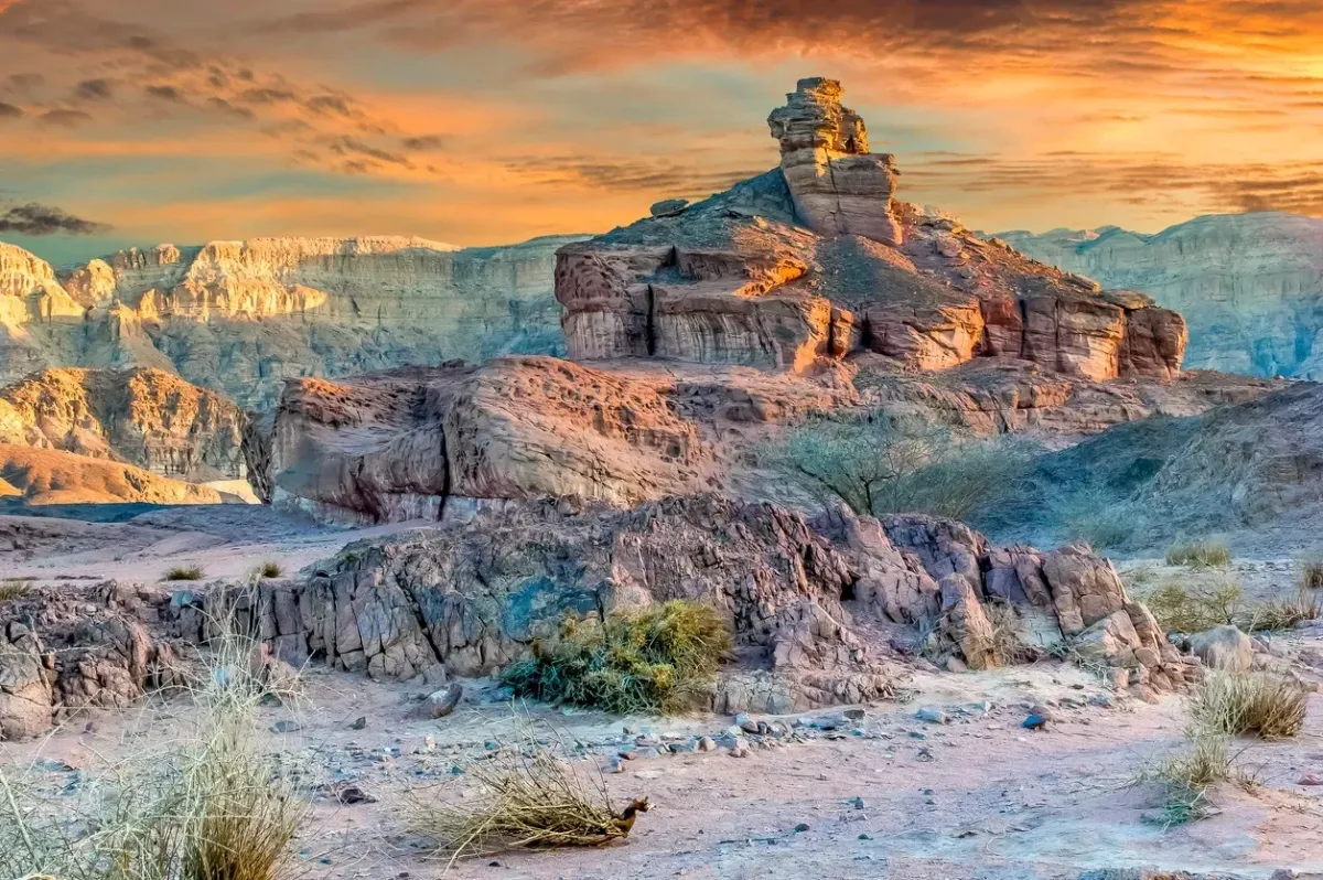 Desert canyon landscape
