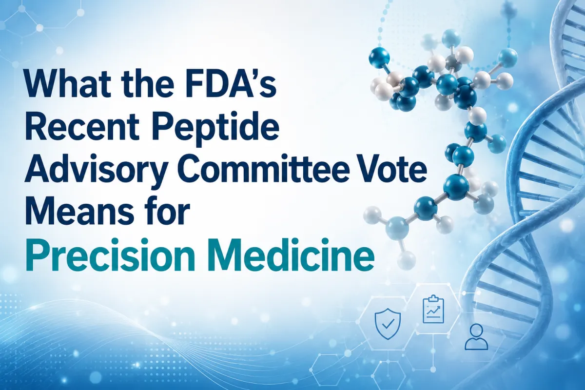 What the FDA’s Recent Peptide Advisory Committee Vote Means for Precision Medicine