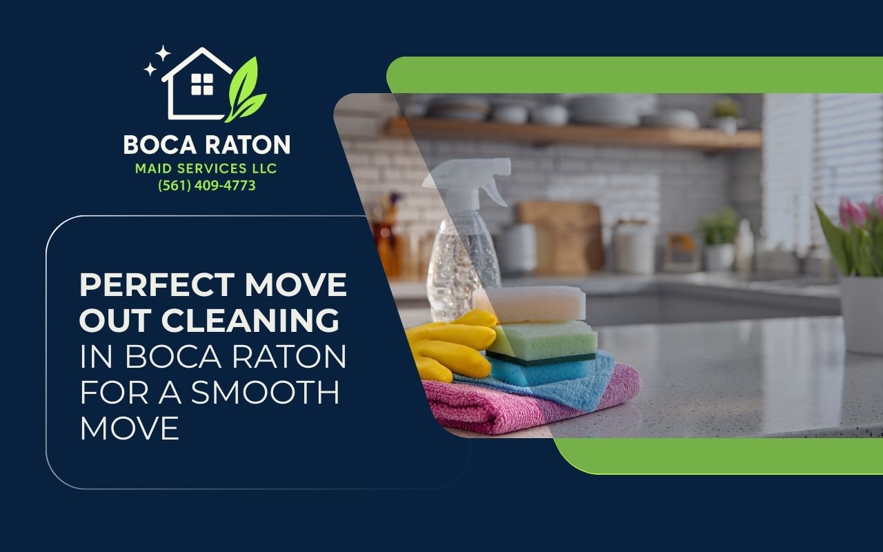 move out cleaning in Boca Raton with a spotless kitchen ready for a landlord inspection