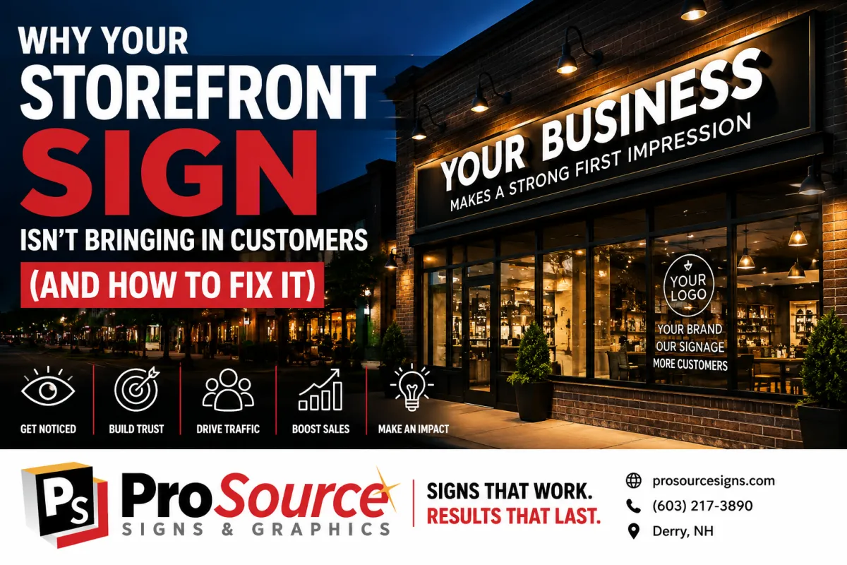 Why Your Storefront Sign Isn’t Bringing in Customers (And How to Fix It)