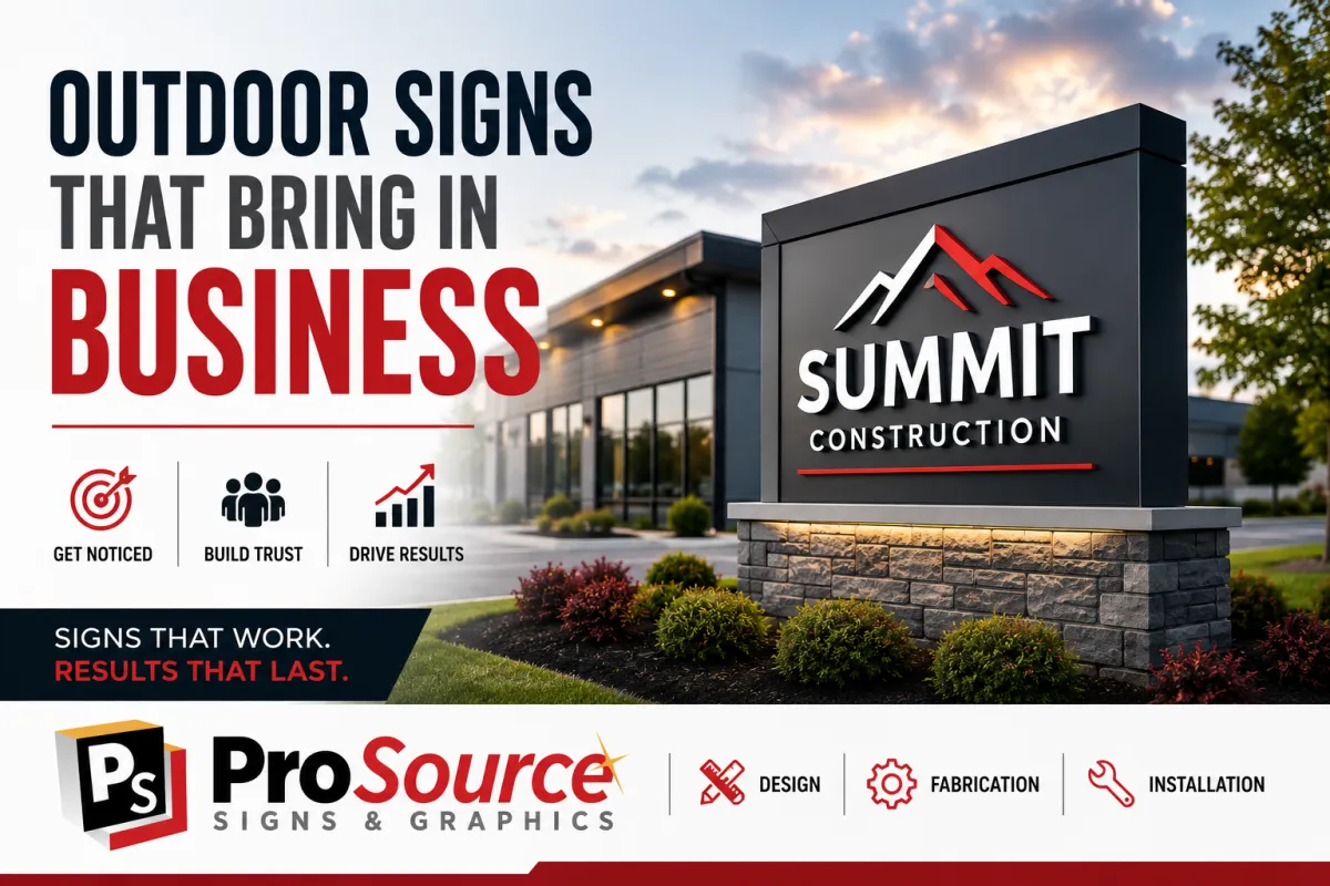 Outdoor Signs That Actually Bring in Business: What Works and What Doesn’t