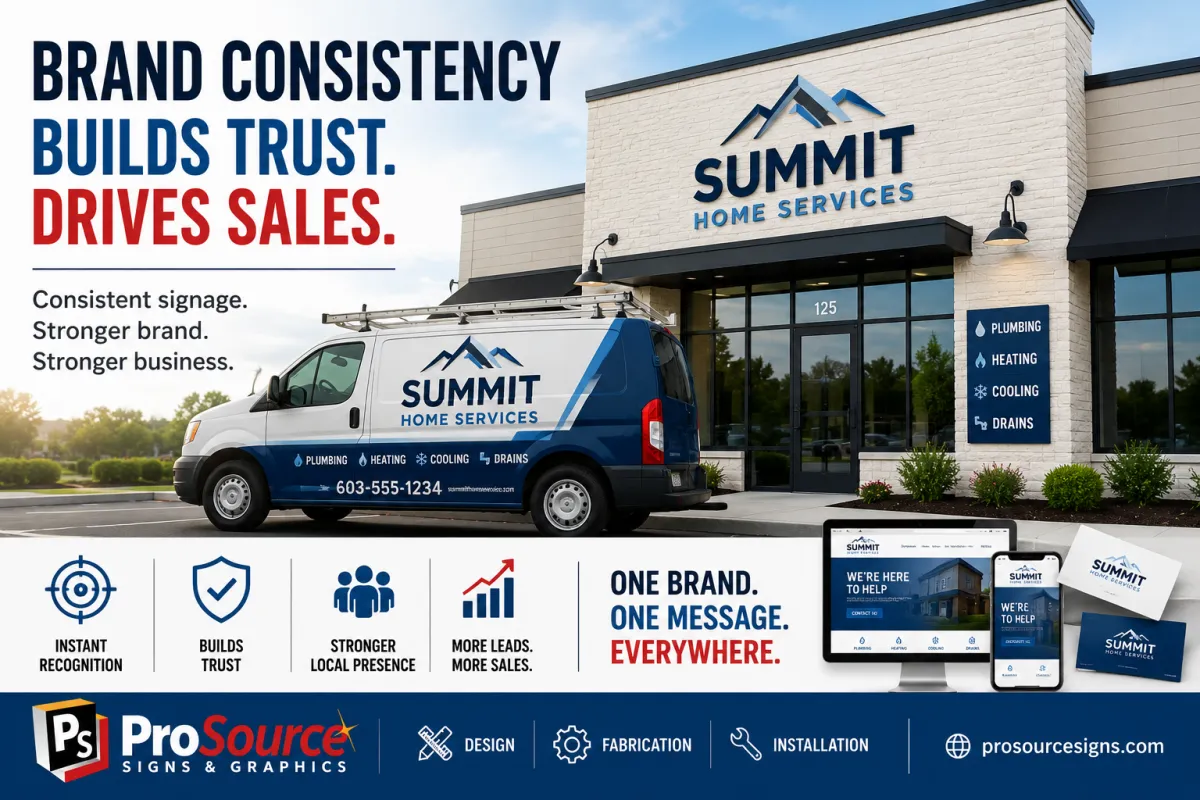 Why Brand Consistency in Your Signage Is Costing You Customers (Or Winning Them)