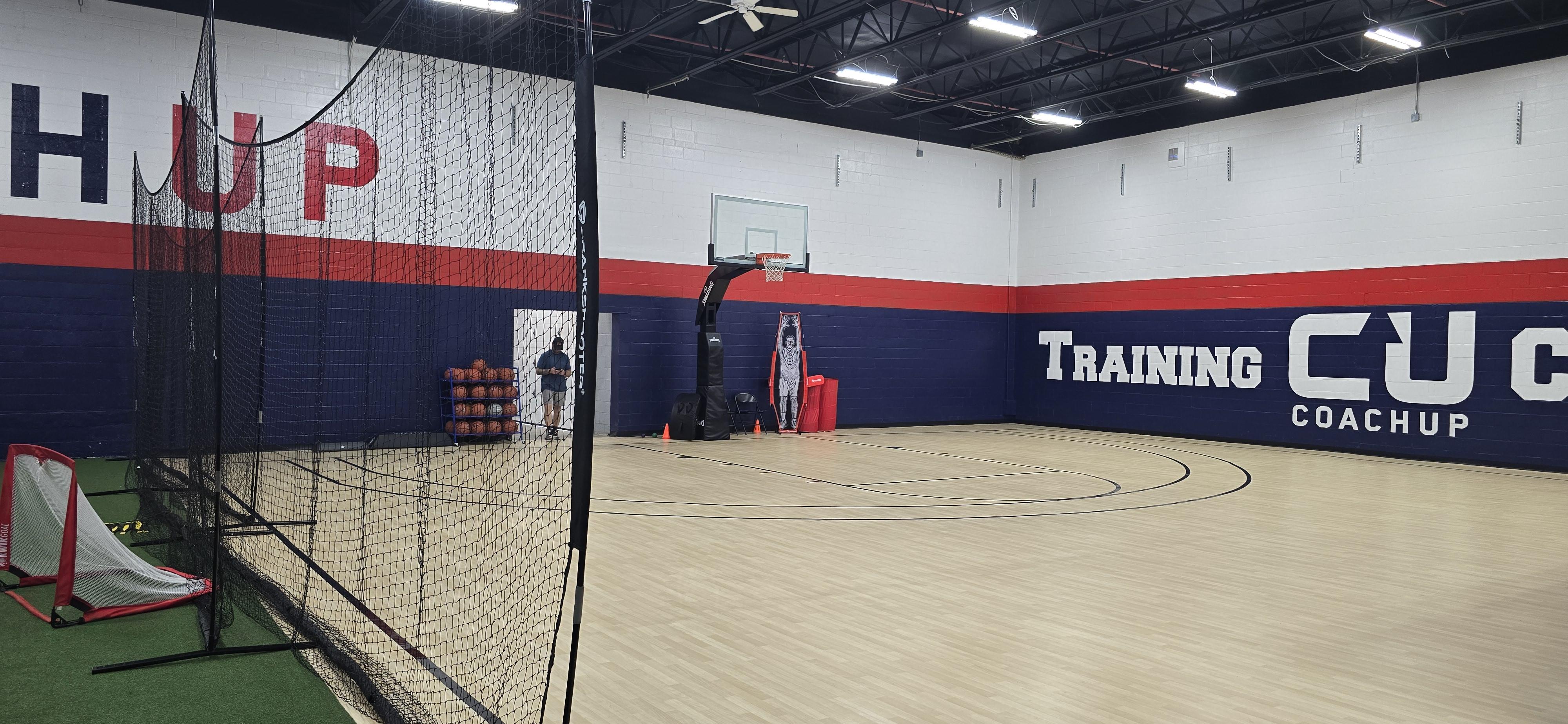 room with glass divider and white curtain