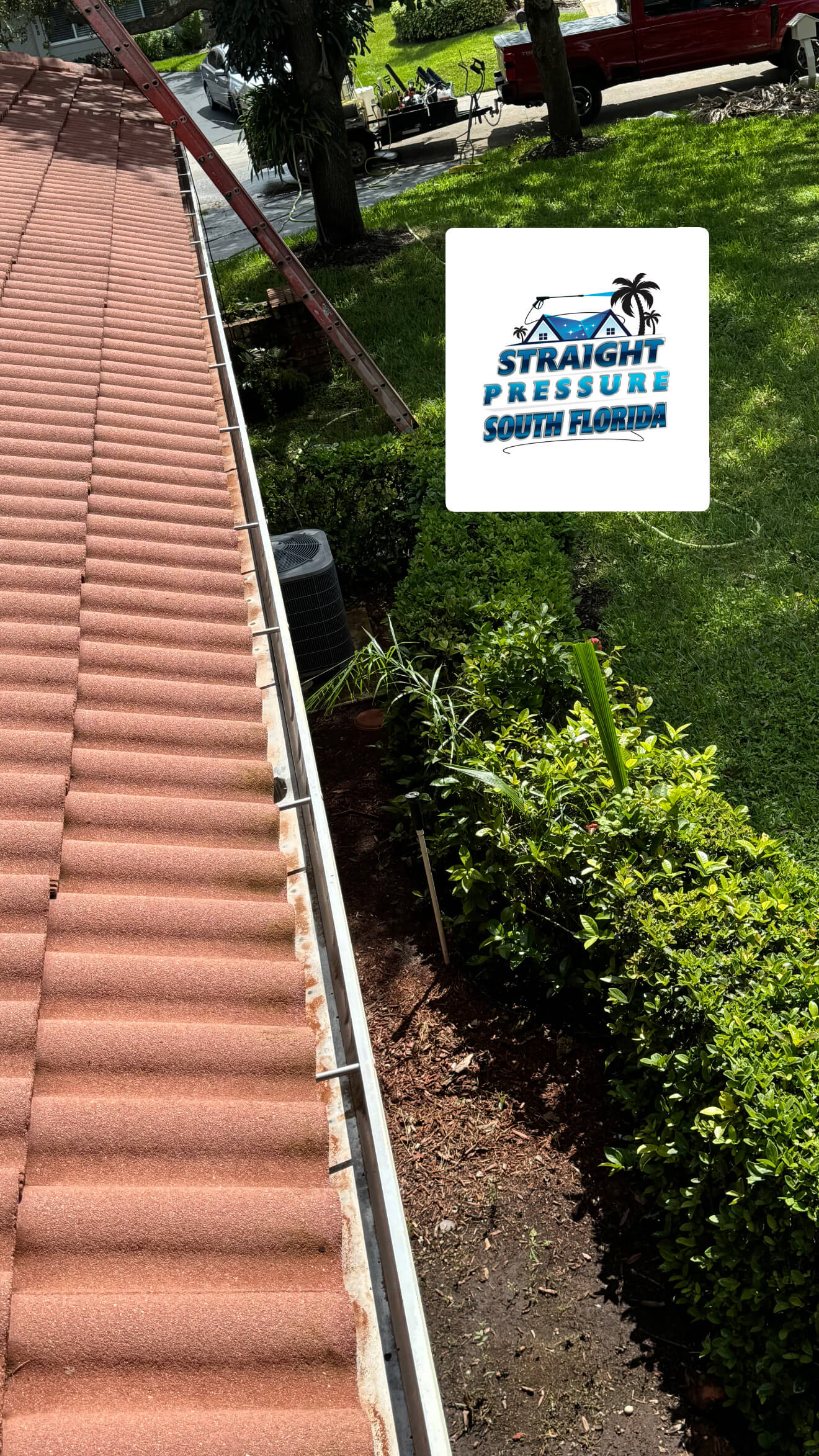 Professional gutter cleaning and pressure washing service near me in Coral Springs FL
