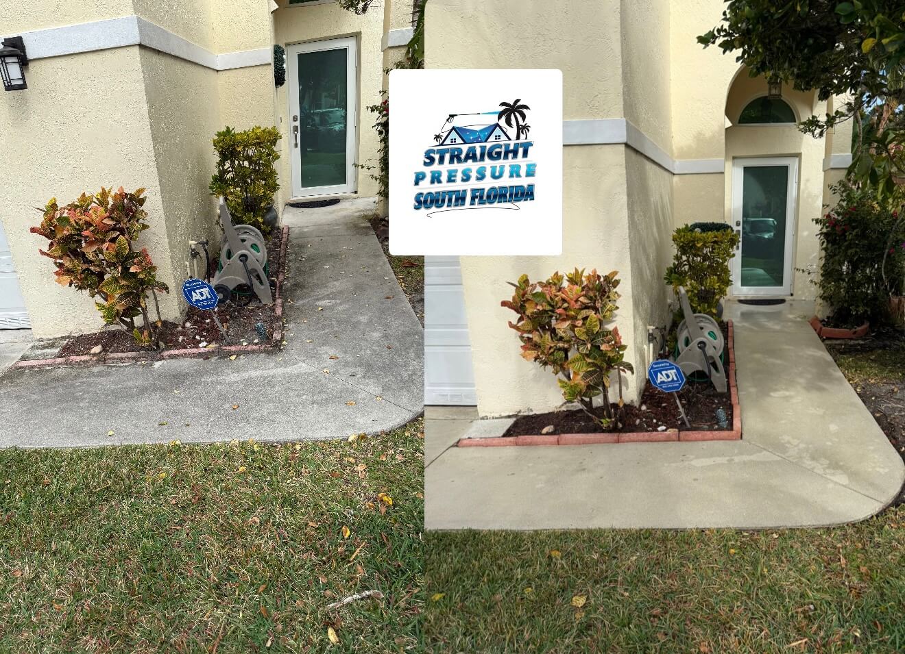 Exterior pressure cleaning and walkway wash Dania Beach FL