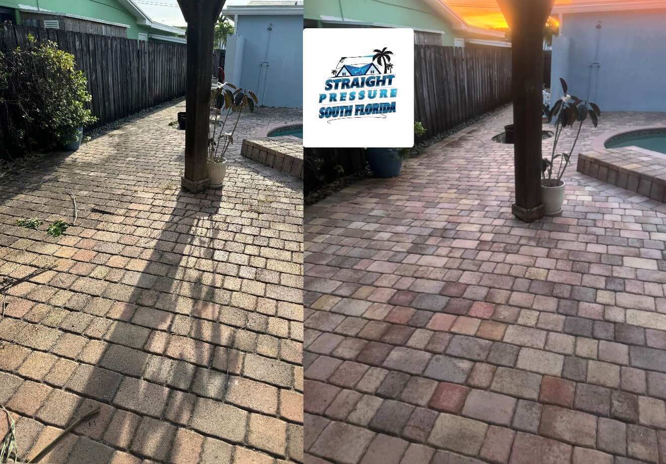 Patio cleaning and pressure washing service Dania Beach FL