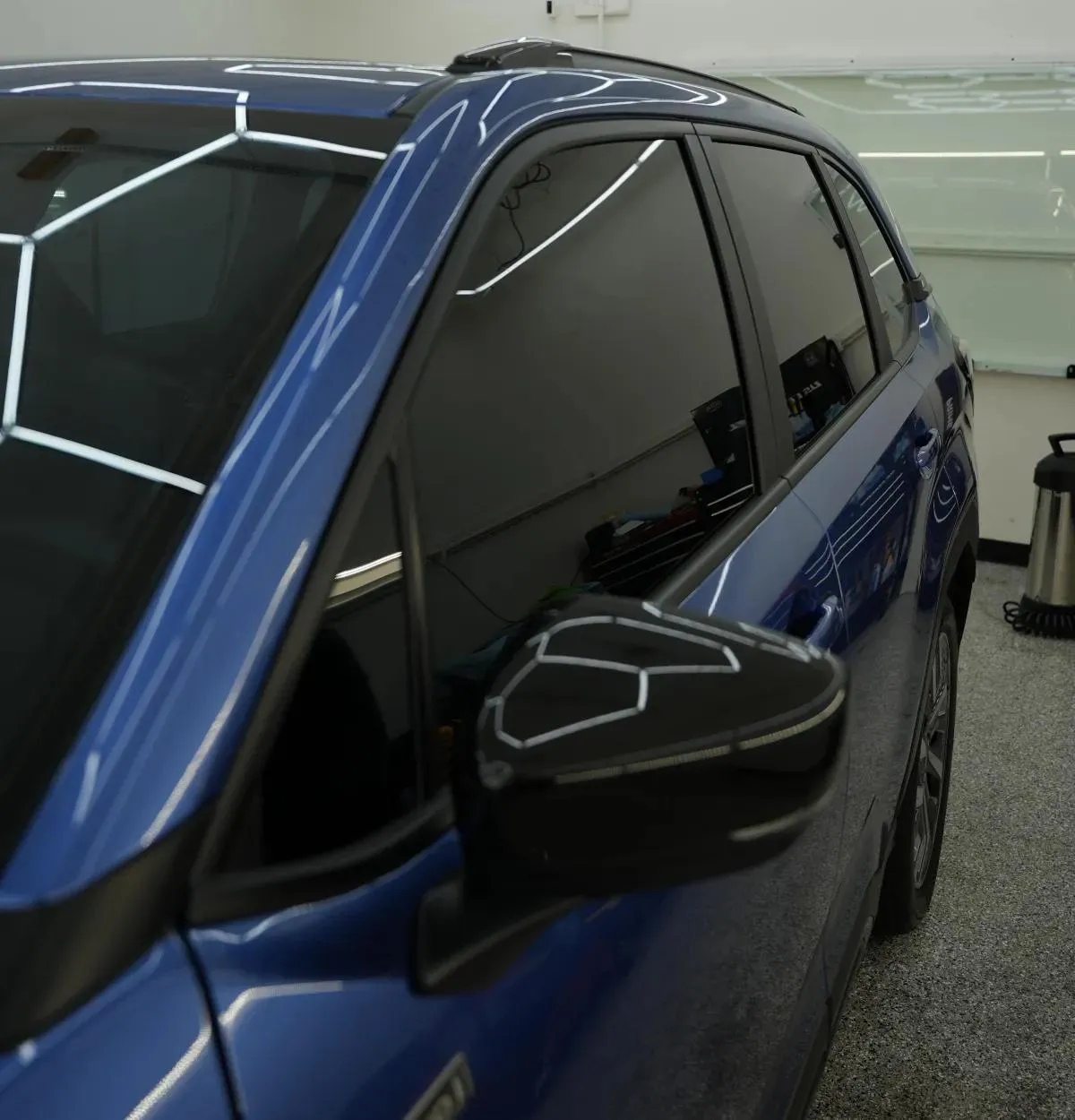 tinted car window
