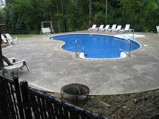 Hempstead Concrete builds and installs pool deck
