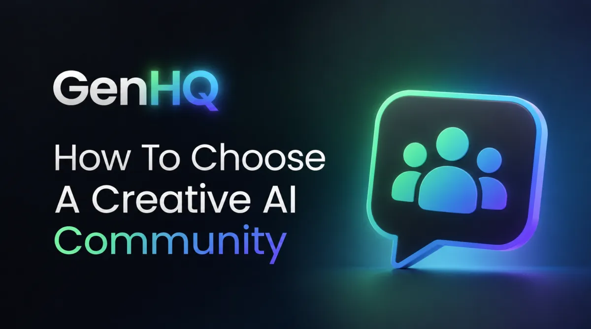 How to choose an AI creative community - GenHQ guide