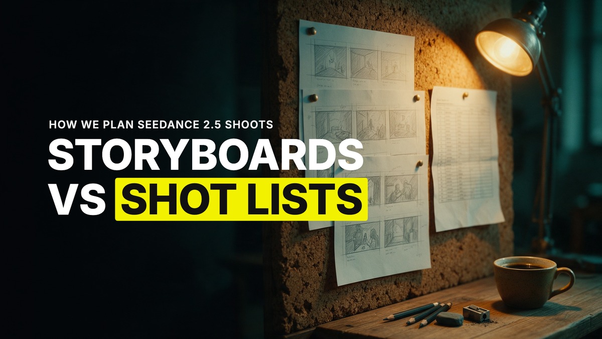 Storyboards or Shot Lists? How We Plan Seedance 2.5 Shoots Now